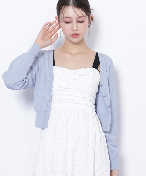 JILL by JILL STUART(ジルバイジルスチュアート)の「◇UV&ウォッシャブルカーディガン(ニット/セーター・レディース・ネイビー/ブルー/グレー/ホワイト系その他・FREE)」の12枚目の写真