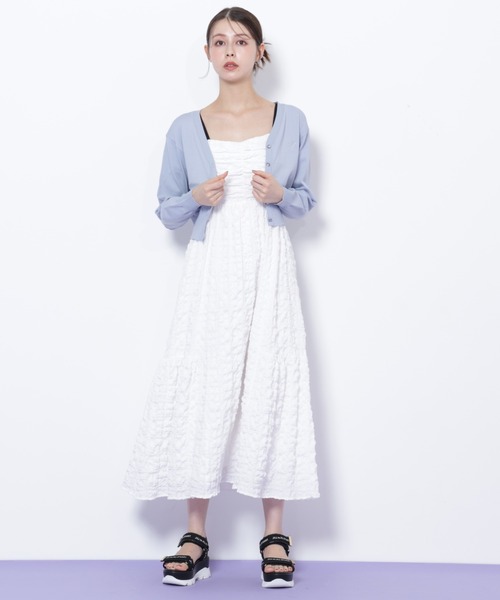 JILL by JILL STUART(ジルバイジルスチュアート)の「◇UV&ウォッシャブルカーディガン(ニット/セーター・レディース・ネイビー/ブルー/グレー/ホワイト系その他・FREE)」の8枚目の写真