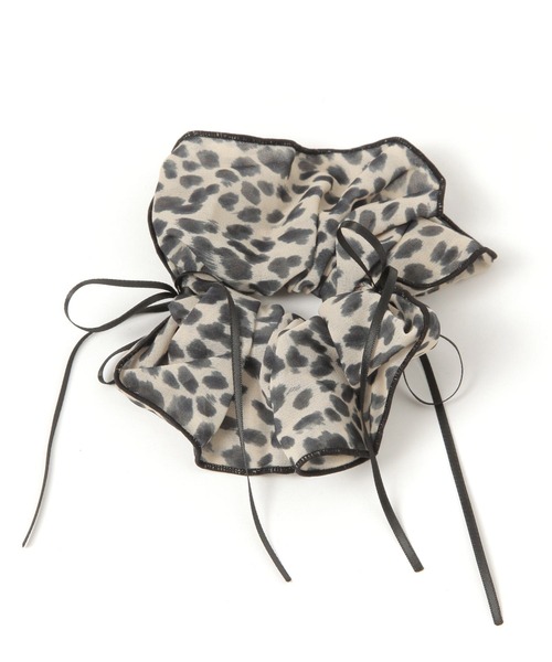 repipi armario（レピピ アルマリオ）の「リボンツキシアーシュシュ（シュシュ・キッズ・ブラック/レオパード・FREE）」の4枚目の写真