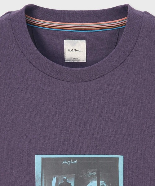 Paul Smith（ポールスミス）の「“Window Gaze” Tシャツ【253506 919T】（Tシャツ/カットソー・メンズ・ブラック/パープル・MEDIUM/LARGE/X-LARGE）」の6枚目の写真