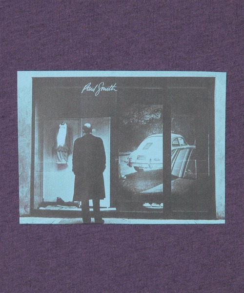 Paul Smith（ポールスミス）の「“Window Gaze” Tシャツ【253506 919T】（Tシャツ/カットソー・メンズ・ブラック/パープル・MEDIUM/LARGE/X-LARGE）」の7枚目の写真