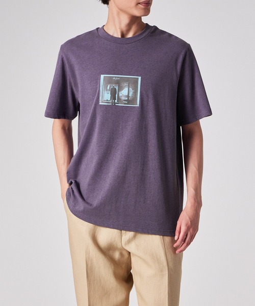 Paul Smith（ポールスミス）の「“Window Gaze” Tシャツ【253506 919T】（Tシャツ/カットソー・メンズ・ブラック/パープル・MEDIUM/LARGE/X-LARGE）」の12枚目の写真