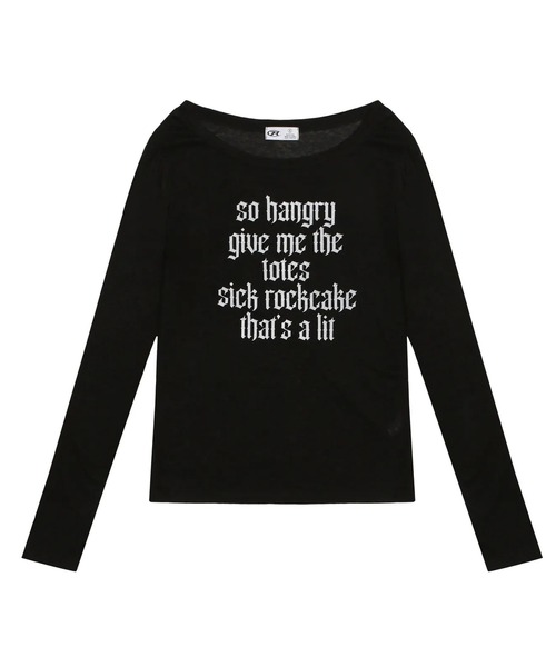 ROCKCAKE（ロックケーキ）の「【日本未発売/WEB限定】ROCKCAKE(ロックケーキ)/シアー ロゴ ラウンドネック トップス/Funk Mesh Top（Tシャツ/カットソー・レディース・グレー/チャコールグレー/アイボリー/クリーム/ブラック/ネイビー・S）」の3枚目の写真