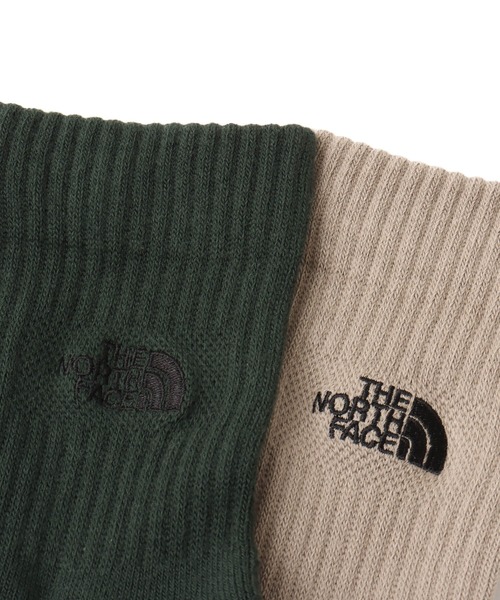 THE NORTH FACE（ザノースフェイス）の「THE NORTH FACE TNF Logo 2P Crew / ザ・ノース・フェイス TNF ロゴ 2P クルー（ソックス/靴下・メンズ・マルチ・S/L/M）」の2枚目の写真