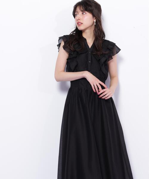 JILL by JILL STUART(ジルバイジルスチュアート)の「◇シアープリーツフリルワンピース(ワンピース・レディース・ホワイト系その他/ピンク/ブルー系その他/ブラック・FREE)」の5枚目の写真