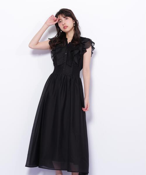 JILL by JILL STUART(ジルバイジルスチュアート)の「◇シアープリーツフリルワンピース(ワンピース・レディース・ホワイト系その他/ピンク/ブルー系その他/ブラック・FREE)」の6枚目の写真