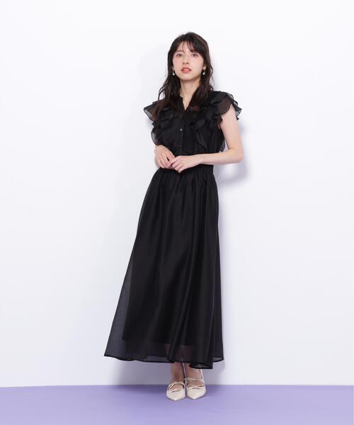 JILL by JILL STUART(ジルバイジルスチュアート)の「◇シアープリーツフリルワンピース(ワンピース・レディース・ホワイト系その他/ピンク/ブルー系その他/ブラック・FREE)」の9枚目の写真