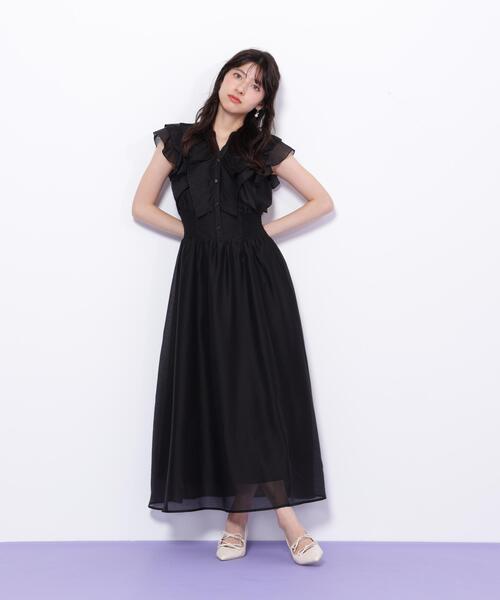 JILL by JILL STUART(ジルバイジルスチュアート)の「◇シアープリーツフリルワンピース(ワンピース・レディース・ホワイト系その他/ピンク/ブルー系その他/ブラック・FREE)」の10枚目の写真