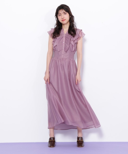 セール】◇シアープリーツフリルワンピース（ワンピース）｜JILL by