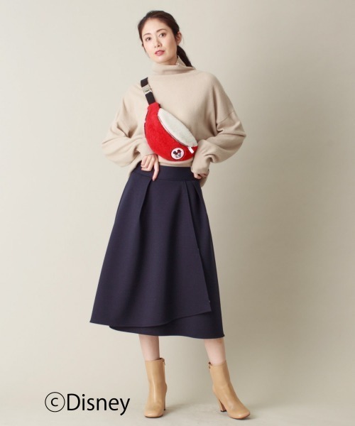 Disney(ディズニー)の「TOASTIES×DESIGNWORKS Disneyシープスキンバッグ(ボディバッグ/ウエストポーチ・レディース・レッド・フリー)」の6枚目の写真