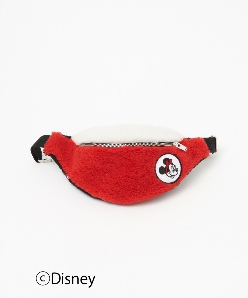 Disney(ディズニー)の「TOASTIES×DESIGNWORKS Disneyシープスキンバッグ(ボディバッグ/ウエストポーチ・レディース・レッド・フリー)」の7枚目の写真
