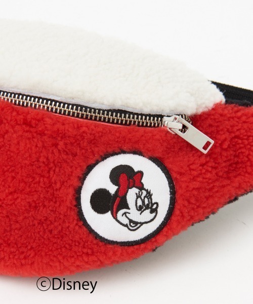 Disney(ディズニー)の「TOASTIES×DESIGNWORKS Disneyシープスキンバッグ(ボディバッグ/ウエストポーチ・レディース・レッド・フリー)」の8枚目の写真