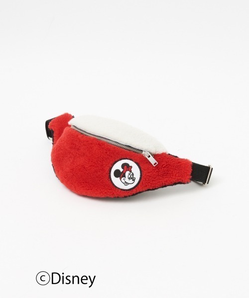 Disney(ディズニー)の「TOASTIES×DESIGNWORKS Disneyシープスキンバッグ(ボディバッグ/ウエストポーチ・レディース・レッド・フリー)」の9枚目の写真