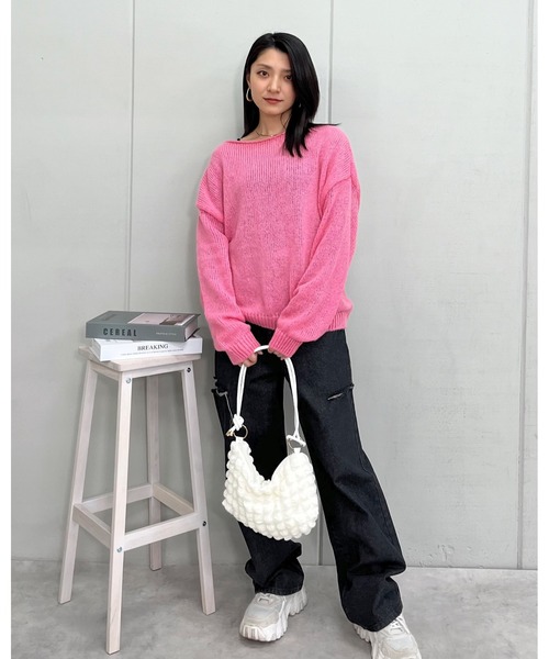 &soiree(アンドソワレ)の「【&soiree】ハイウエストダメージワイドデニムパンツ(デニムパンツ・レディース・グレー/ブラック・SMALL)」の9枚目の写真