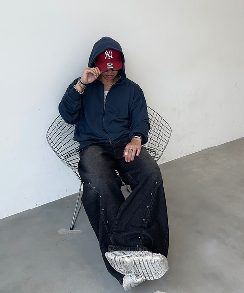 MandO(Auntie Rosa)(エムオー)の「スタッズワイドデニムパンツ(デニムパンツ・メンズ・インディゴブルー/ブラック・LARGE/MEDIUM/SMALL)」の18枚目の写真