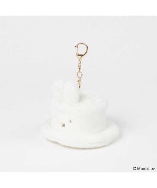 Dick Bruna(ディックブルーナ)の「BRUNA MINI FUR HAT チャーム(キーホルダー・レディース・ブラウン/ホワイト・FREE)」の1枚目の写真