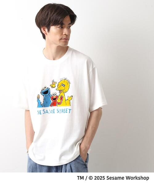 SESAME STREET(セサミストリート)の「セサミストリートTシャツ/親子リンク(Tシャツ/カットソー・メンズ・ホワイト系3/スミクロ/ブラック系その他/オフホワイト・03/02)」の2枚目の写真