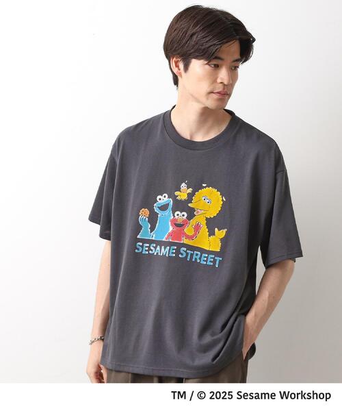 SESAME STREET(セサミストリート)の「セサミストリートTシャツ/親子リンク(Tシャツ/カットソー・メンズ・ホワイト系3/スミクロ/ブラック系その他/オフホワイト・03/02)」の3枚目の写真