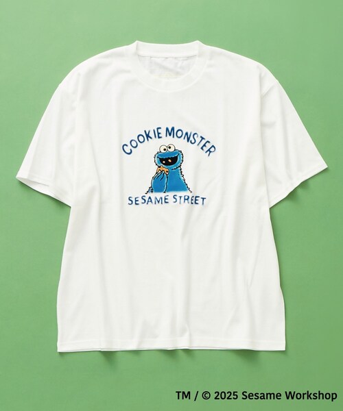 SESAME STREET(セサミストリート)の「セサミストリートTシャツ/親子リンク(Tシャツ/カットソー・メンズ・ホワイト系3/スミクロ/ブラック系その他/オフホワイト・03/02)」の1枚目の写真