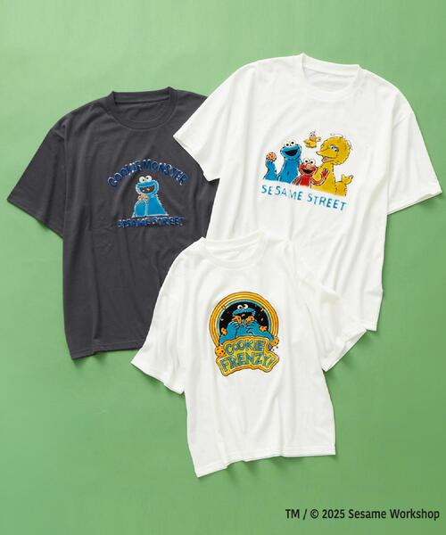 SESAME STREET(セサミストリート)の「セサミストリートTシャツ/親子リンク(Tシャツ/カットソー・メンズ・ホワイト系3/スミクロ/ブラック系その他/オフホワイト・03/02)」の5枚目の写真