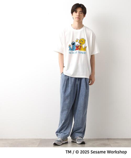 SESAME STREET(セサミストリート)の「セサミストリートTシャツ/親子リンク(Tシャツ/カットソー・メンズ・ホワイト系3/スミクロ/ブラック系その他/オフホワイト・03/02)」の9枚目の写真