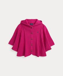 POLO RALPH LAUREN CHILDRENSWEAR（ポロ ラルフ ローレン チルドレンズウェア）の「ミニケーブル コットン フーデッド ポンチョ（ポンチョ）」