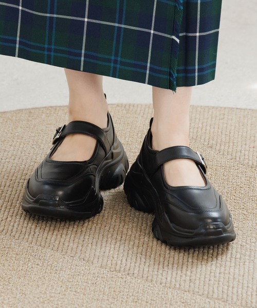 NICAL(ニカル)の「【NICAL】【本革】ボリュームソールメリージェーン/554309(パンプス・レディース・シルバー/ブラック・25.5cm/24.5cm/23.5cm/22.5cm/22.0cm/25.0cm/24.0cm/23.0cm)」の1枚目の写真