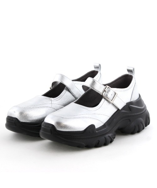 NICAL(ニカル)の「【NICAL】【本革】ボリュームソールメリージェーン/554309(パンプス・レディース・シルバー/ブラック・25.5cm/24.5cm/23.5cm/22.5cm/22.0cm/25.0cm/24.0cm/23.0cm)」の12枚目の写真