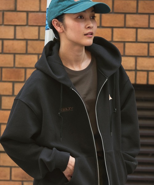 KELTY/ケルティ 別注 ダブルロゴ刺繍 ビッグシルエット スウェット