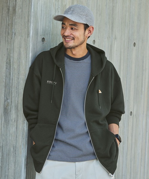 KELTY/ケルティ 別注 ダブルロゴ刺繍 ビッグシルエット スウェット