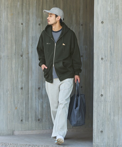 KELTY/ケルティ 別注 ダブルロゴ刺繍 ビッグシルエット スウェット