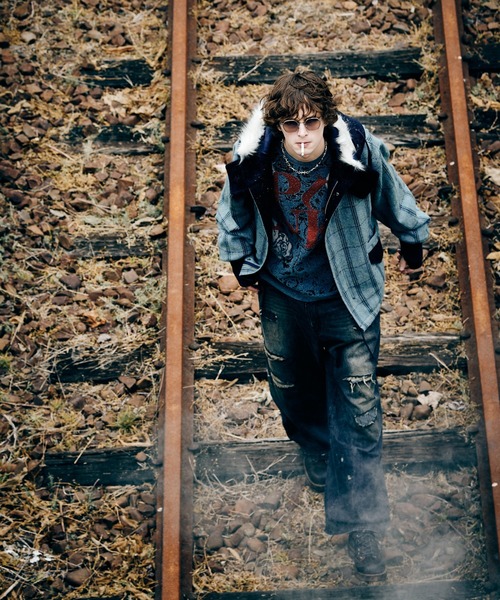 glamb（グラム）の「High Neck Short Mods Coat / ハイネックショートモッズコート（モッズコート・メンズ・グレー/ブルー/ブラウン・S/M/L）」の21枚目の写真