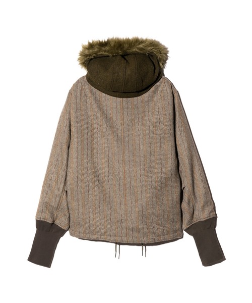 glamb（グラム）の「High Neck Short Mods Coat / ハイネックショートモッズコート（モッズコート・メンズ・グレー/ブルー/ブラウン・S/M/L）」の7枚目の写真