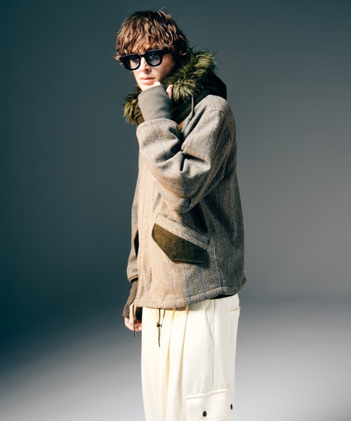 High Neck Short Mods Coat / ハイネックショートモッズコート（モッズ