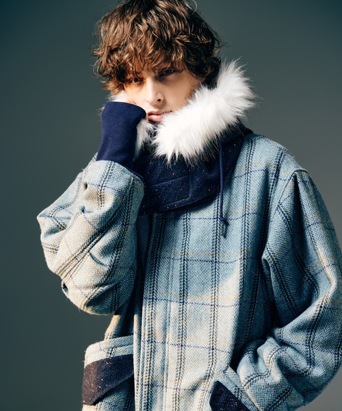 High Neck Short Mods Coat / ハイネックショートモッズコート