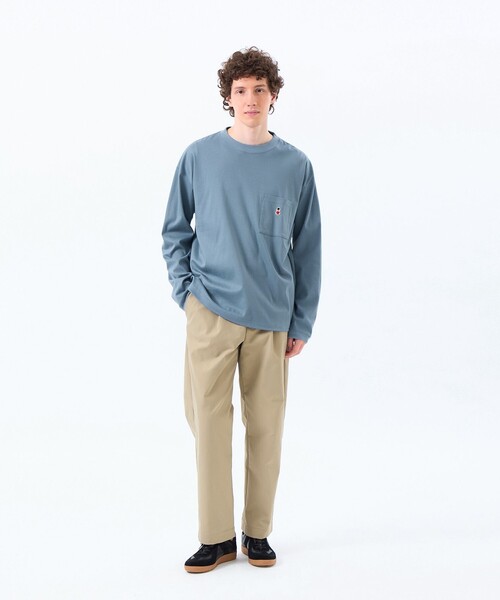 MACKINTOSH PHILOSOPHY（ﾏｯｷﾝﾄｯｼｭ ﾌｨﾛｿﾌｨｰ）の「バッキンガムベア コンパクトスムース スピンドルTシャツ（Tシャツ/カットソー・メンズ・ブルー系その他3/グレー系その他2/ホワイト/ダークネイビー・38/40）」の8枚目の写真