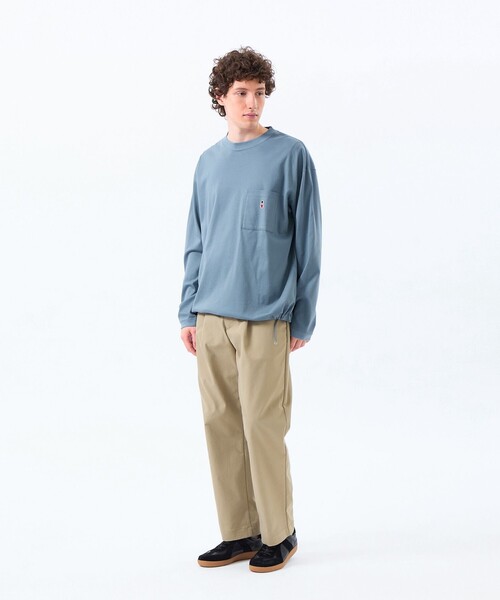 MACKINTOSH PHILOSOPHY（ﾏｯｷﾝﾄｯｼｭ ﾌｨﾛｿﾌｨｰ）の「バッキンガムベア コンパクトスムース スピンドルTシャツ（Tシャツ/カットソー・メンズ・ブルー系その他3/グレー系その他2/ホワイト/ダークネイビー・38/40）」の9枚目の写真