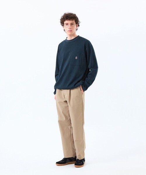 MACKINTOSH PHILOSOPHY（ﾏｯｷﾝﾄｯｼｭ ﾌｨﾛｿﾌｨｰ）の「バッキンガムベア コンパクトスムース スピンドルTシャツ（Tシャツ/カットソー・メンズ・ブルー系その他3/グレー系その他2/ホワイト/ダークネイビー・38/40）」の11枚目の写真