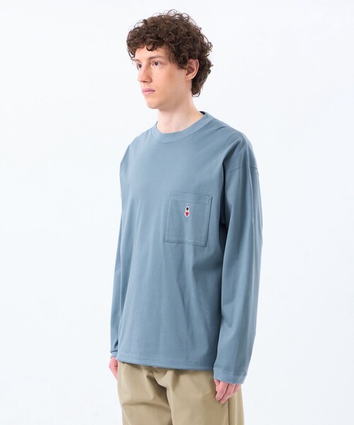 MACKINTOSH PHILOSOPHY（ﾏｯｷﾝﾄｯｼｭ ﾌｨﾛｿﾌｨｰ）の「バッキンガムベア コンパクトスムース スピンドルTシャツ（Tシャツ/カットソー・メンズ・ブルー系その他3/グレー系その他2/ホワイト/ダークネイビー・38/40）」の13枚目の写真
