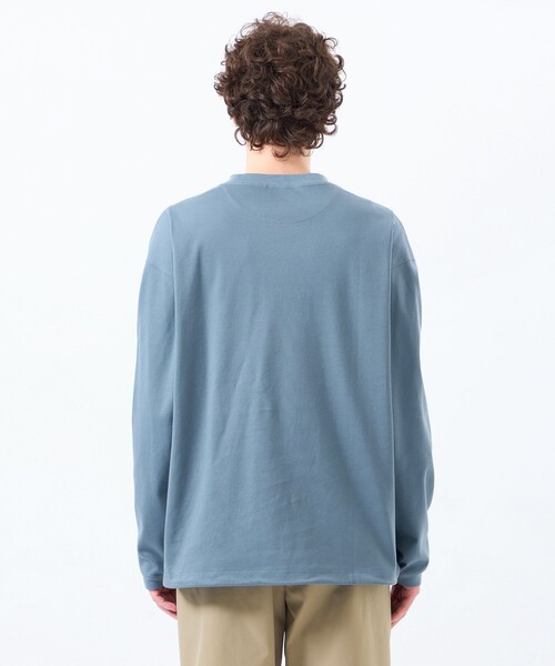 MACKINTOSH PHILOSOPHY（ﾏｯｷﾝﾄｯｼｭ ﾌｨﾛｿﾌｨｰ）の「バッキンガムベア コンパクトスムース スピンドルTシャツ（Tシャツ/カットソー・メンズ・ブルー系その他3/グレー系その他2/ホワイト/ダークネイビー・38/40）」の14枚目の写真