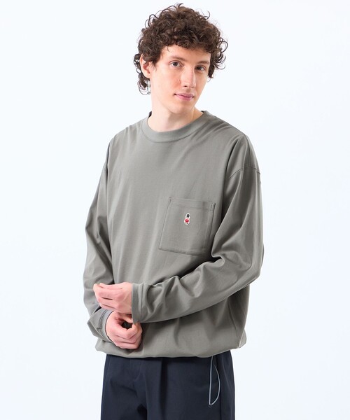 MACKINTOSH PHILOSOPHY（ﾏｯｷﾝﾄｯｼｭ ﾌｨﾛｿﾌｨｰ）の「バッキンガムベア コンパクトスムース スピンドルTシャツ（Tシャツ/カットソー・メンズ・ブルー系その他3/グレー系その他2/ホワイト/ダークネイビー・38/40）」の15枚目の写真
