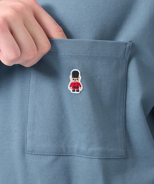 MACKINTOSH PHILOSOPHY（ﾏｯｷﾝﾄｯｼｭ ﾌｨﾛｿﾌｨｰ）の「バッキンガムベア コンパクトスムース スピンドルTシャツ（Tシャツ/カットソー・メンズ・ブルー系その他3/グレー系その他2/ホワイト/ダークネイビー・38/40）」の16枚目の写真