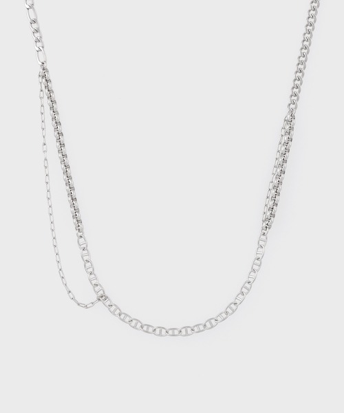 Layered Mixed Chain” ネックレス【250905 210】（ネックレス