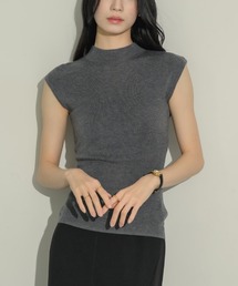 NEUNA | 【着るだけで色気たっぷり】モックネックニットトップス(Tシャツ/カットソー)