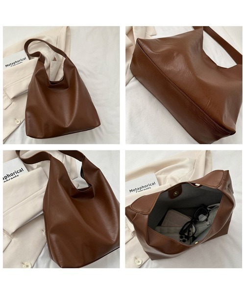 Ressaca(レサーカ)の「PUレザーワンショルダートートバッグ(トートバッグ・レディース・ブラック/ブラウン/ダークブラウン・FREE)」の8枚目の写真