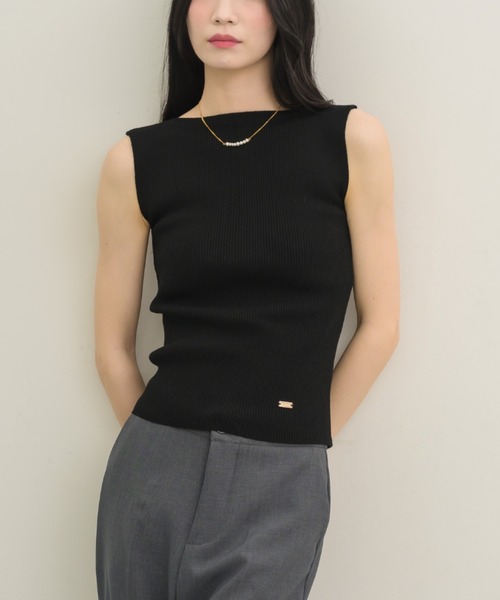 NEUNA(ヌナ)の「ラインタンク(タンクトップ・レディース・ブラック/ベージュ・FREE)」の19枚目の写真