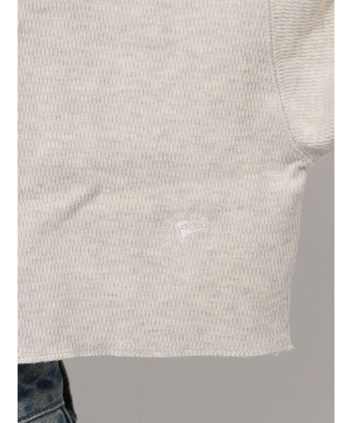 Ungrid(アングリッド)の「FAITH MILLS別注ヘンリーネックショートロングスリーブTee(Tシャツ/カットソー・レディース・チャコールグレー/ライトグレー/ピンク/イエロー・FREE)」の12枚目の写真