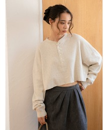 FAITH MILLS別注ヘンリーネックショートロングスリーブTee