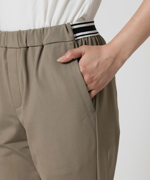 BARNYARDSTORM（バンヤードストーム）の「BARNYARDSTORM / ハイテンションウエストラインパンツ/ ハンドウォッシャブル【WEB限定サイズ】（その他パンツ・レディース・モカ/ブラック・L/M/S）」の3枚目の写真