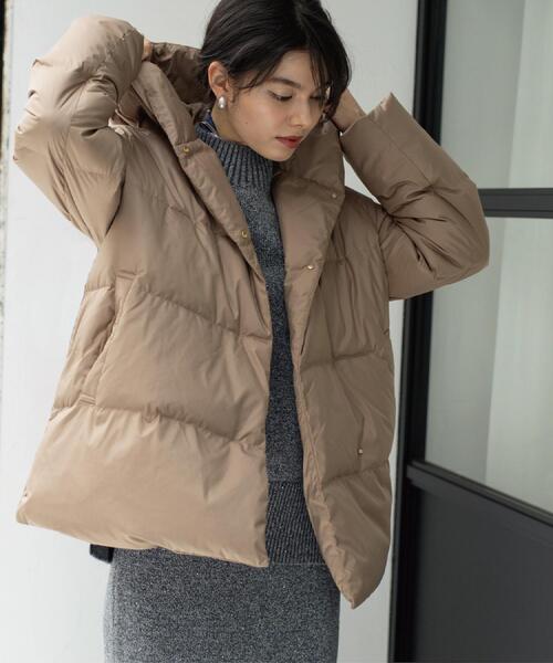 撥水フードミドルダウンコート【防風/抗菌防臭/洗濯機OK】《S～LL